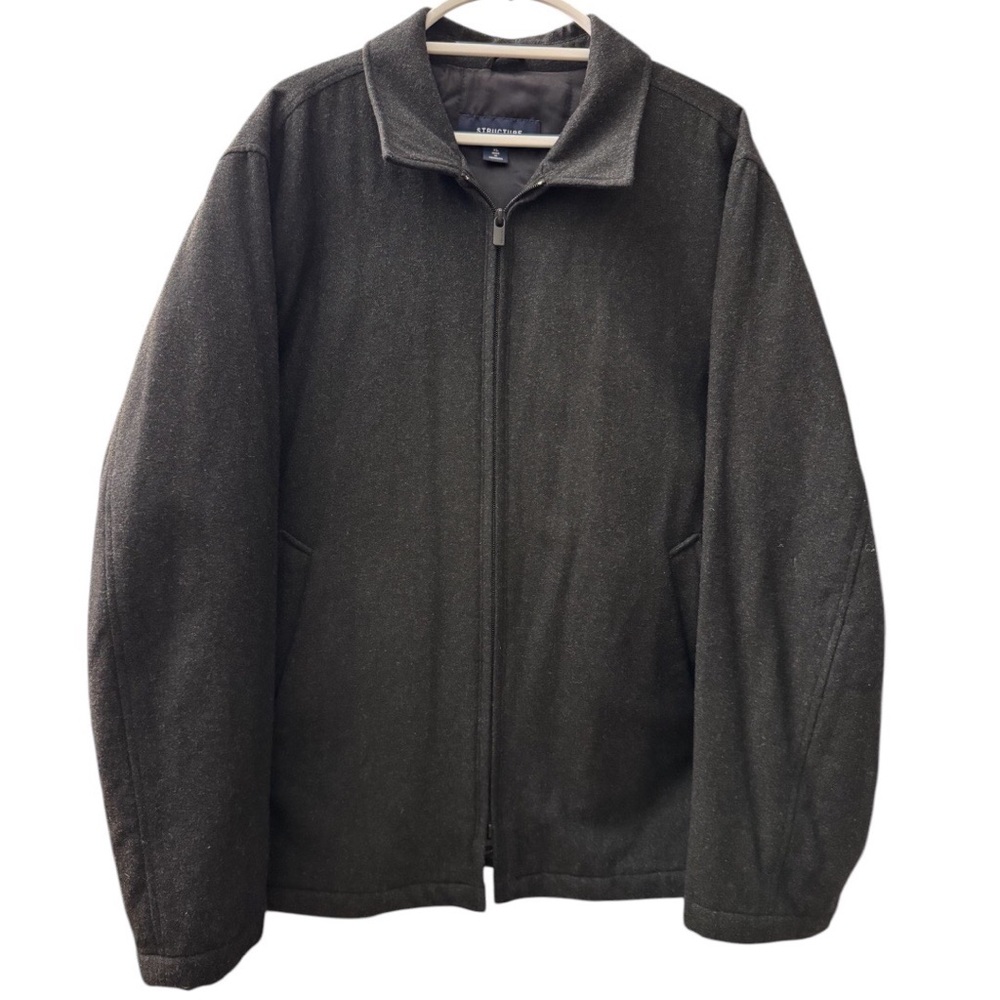 Men’s Structure Gray Wool Jacket - Great Condition! Size XL